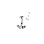 Piercing Nombril JENA en Titane et Zirconium