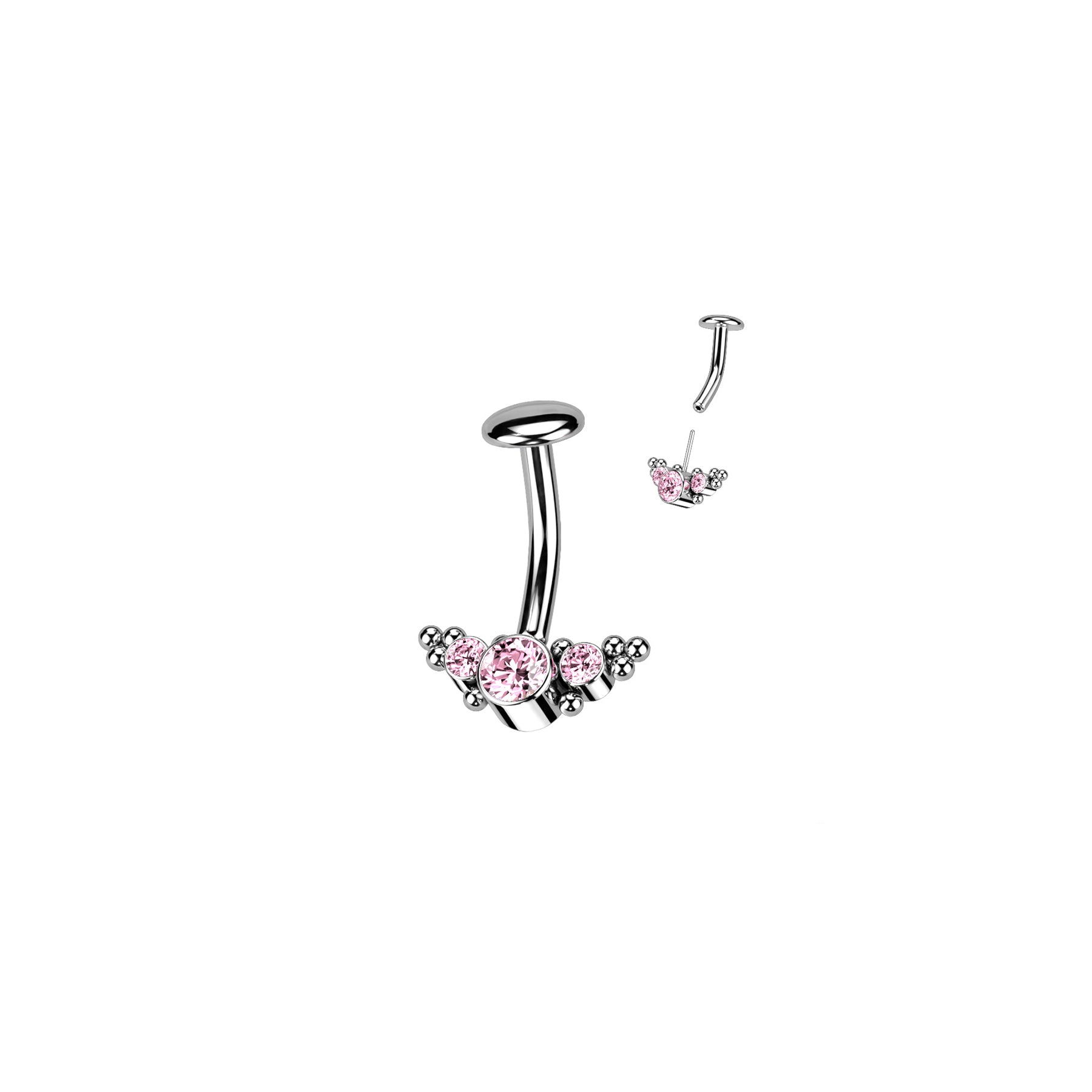 Piercing Nombril JENA en Titane et Zirconium