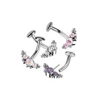 Piercing Nombril JENA en Titane et Zirconium