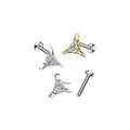 Piercing Labret JESSA en Acier et Zirconium