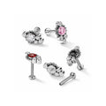 Piercing Labret JUANA en Titane et Zirconium