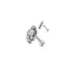 Piercing Labret JUANA en Titane et Zirconium