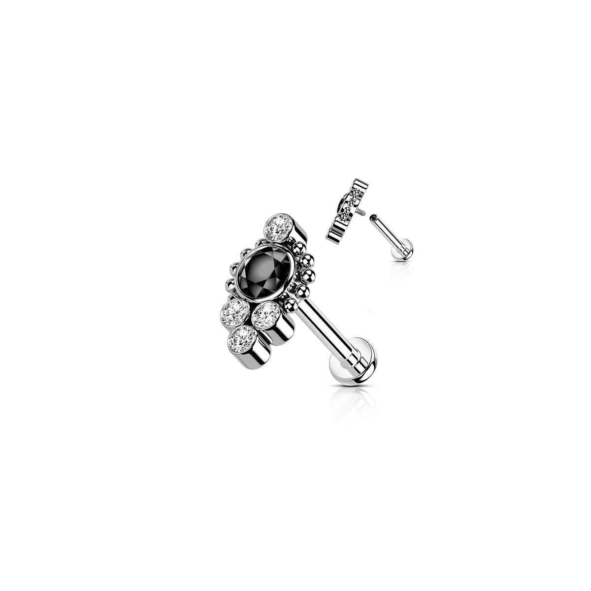 Piercing Labret JUANA en Titane et Zirconium