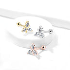 Piercing Oreille JAYDA en Acier et Zirconium
