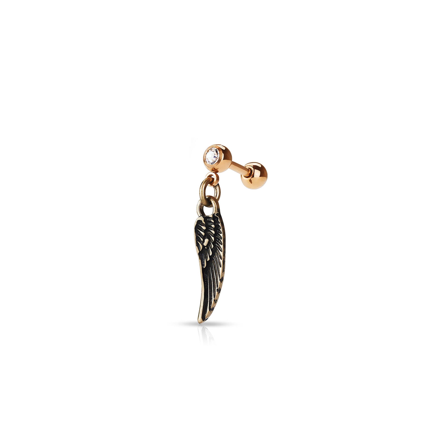 Piercing Oreille JOANNA en Acier et Zirconium