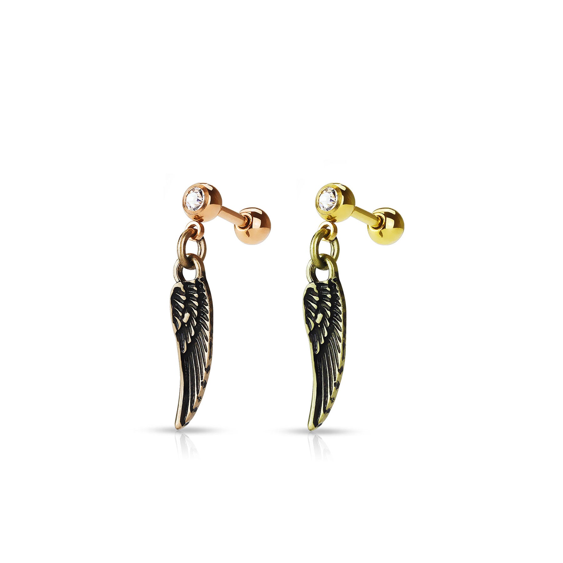 Piercing Oreille JOANNA en Acier et Zirconium