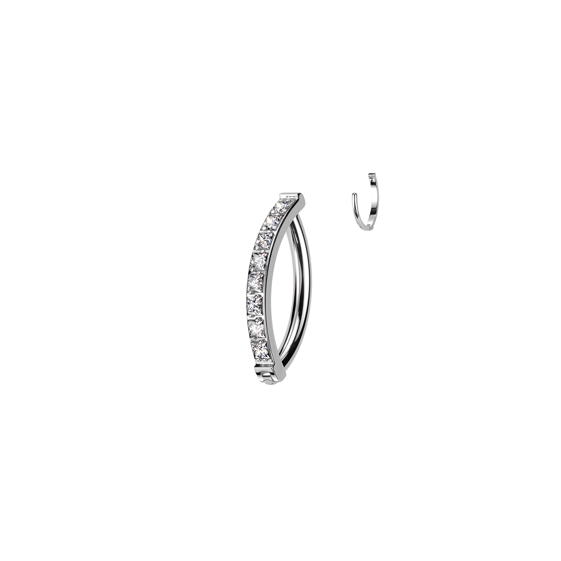 Piercing Nombril KAHIA en Titane et Zirconium