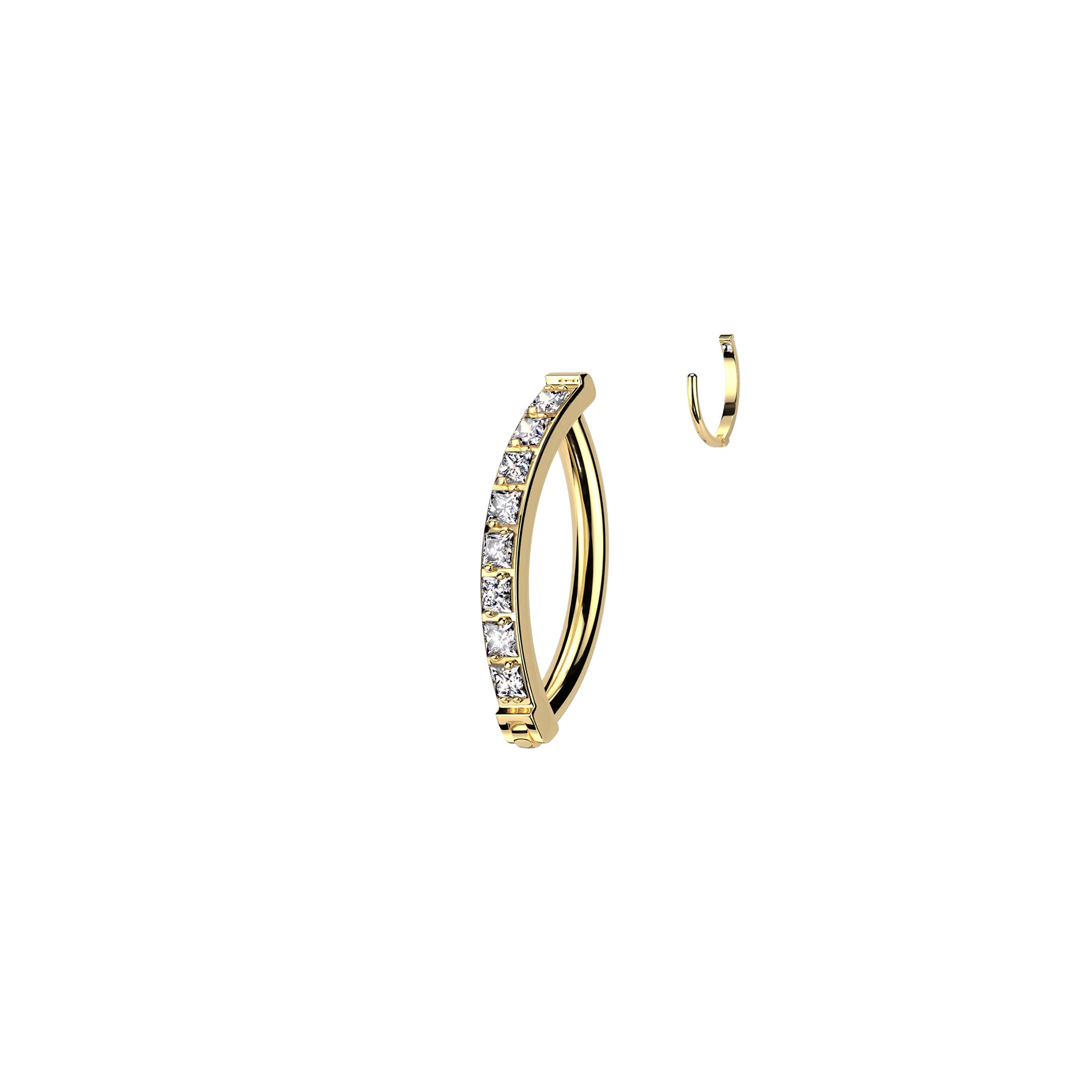 Piercing Nombril KAHIA en Titane et Zirconium