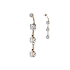 Piercing nombril KANEA avec Pendentif et Zircons
