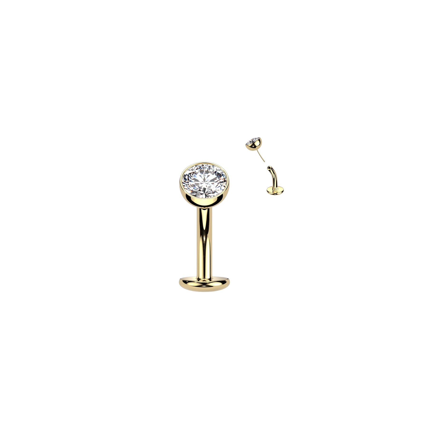Piercing Labret KAYA en Titane et Zirconum