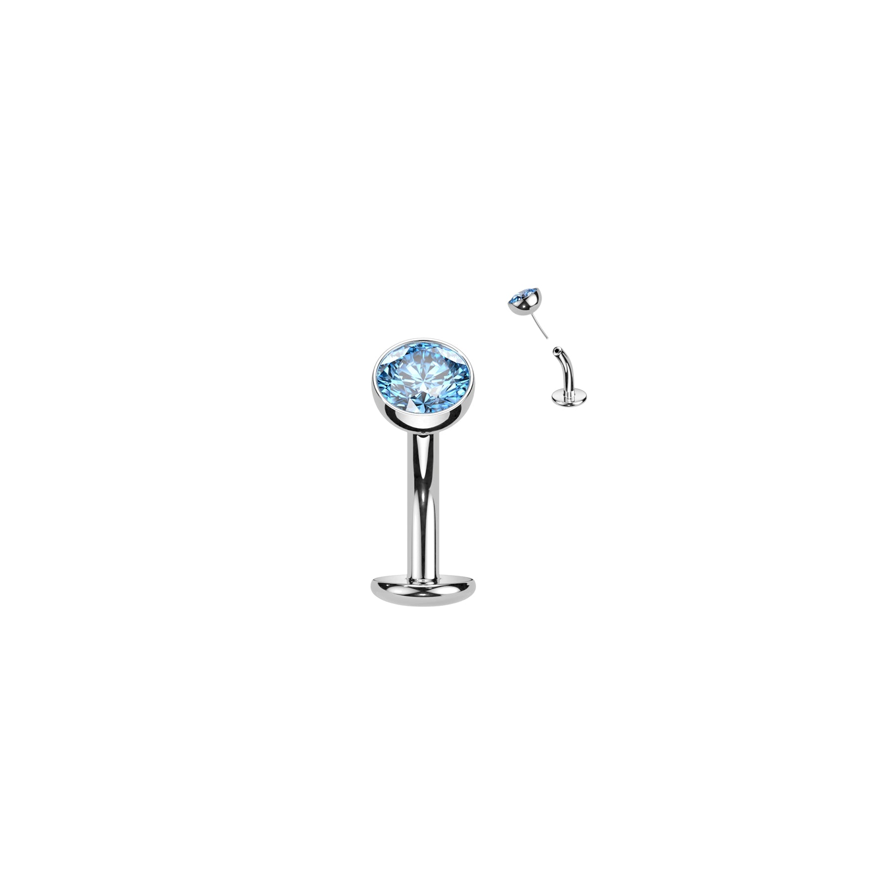 Piercing Labret KAYA en Titane et Zirconum