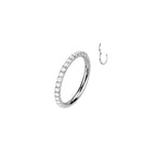 Piercing Oreille KAZIA en Titane et Perle