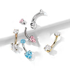 Piercing Nombril KECIA en Titane et Zirconium