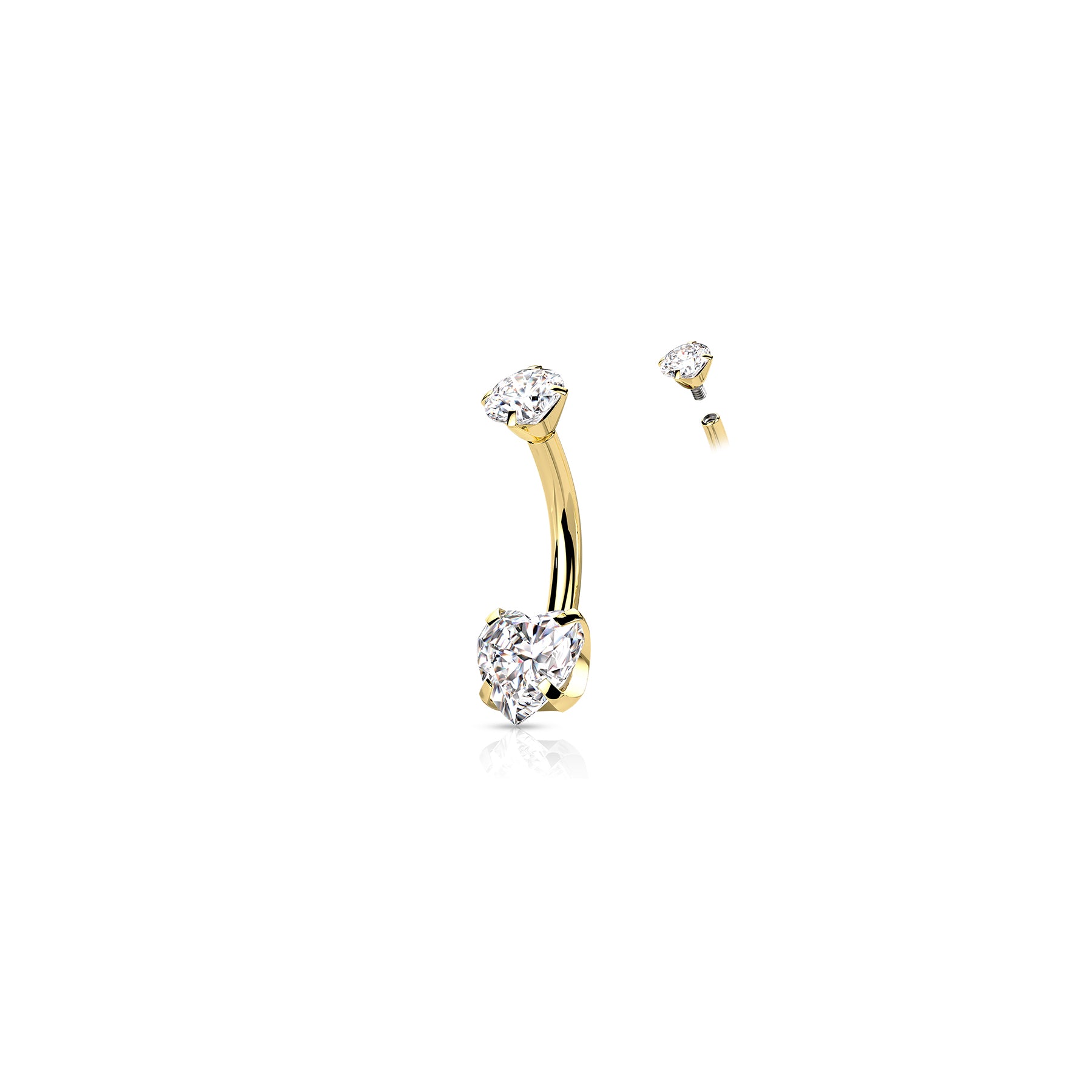Piercing Nombril KECIA en Titane et Zirconium