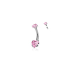 Piercing Nombril KECIA en Titane et Zirconium