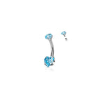 Piercing Nombril KECIA en Titane et Zirconium