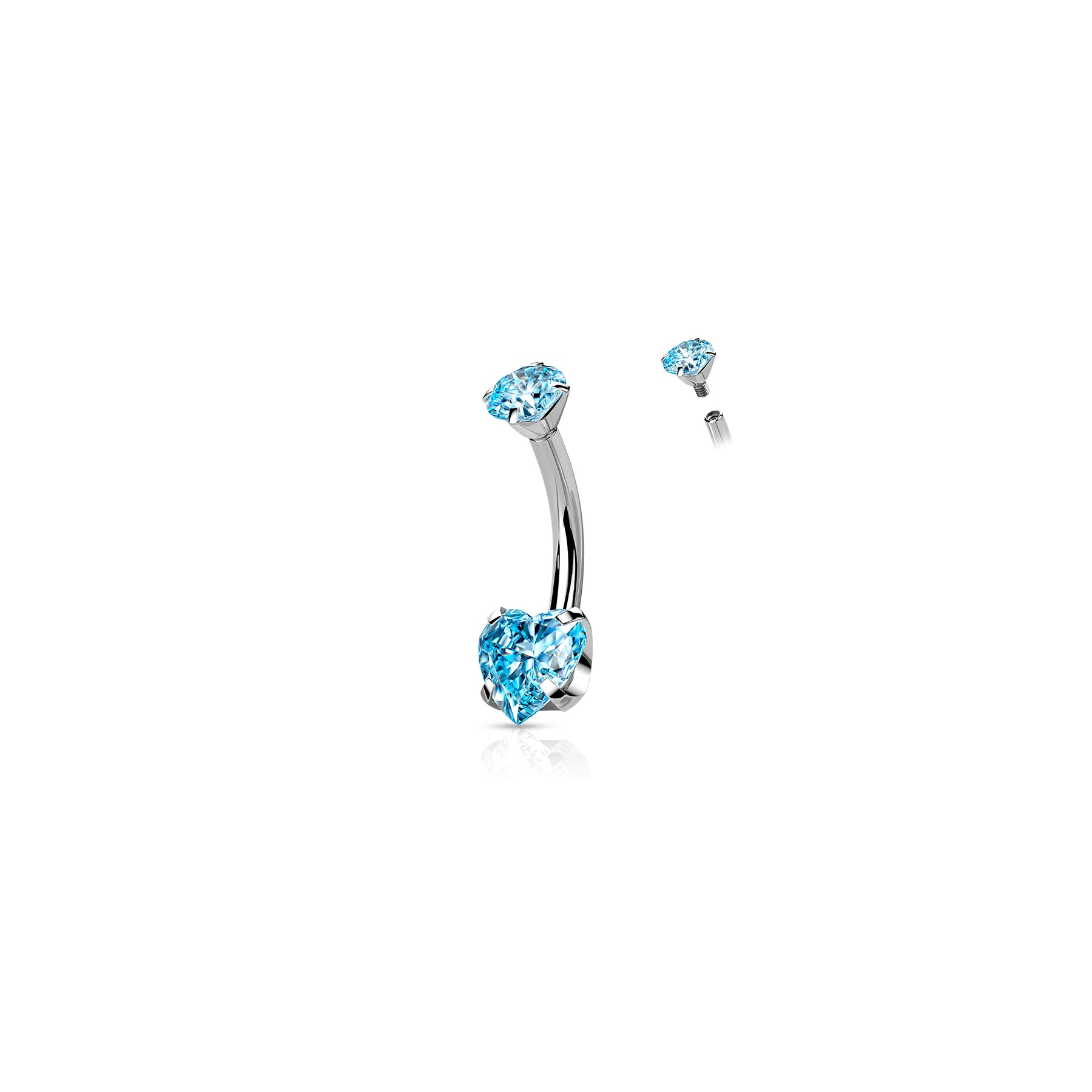 Piercing Nombril KECIA en Titane et Zirconium