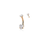 Piercing Nombril KECIA en Titane et Zirconium