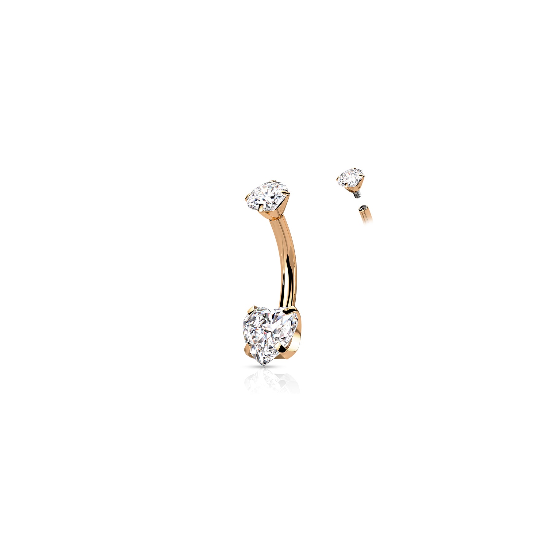 Piercing Nombril KECIA en Titane et Zirconium