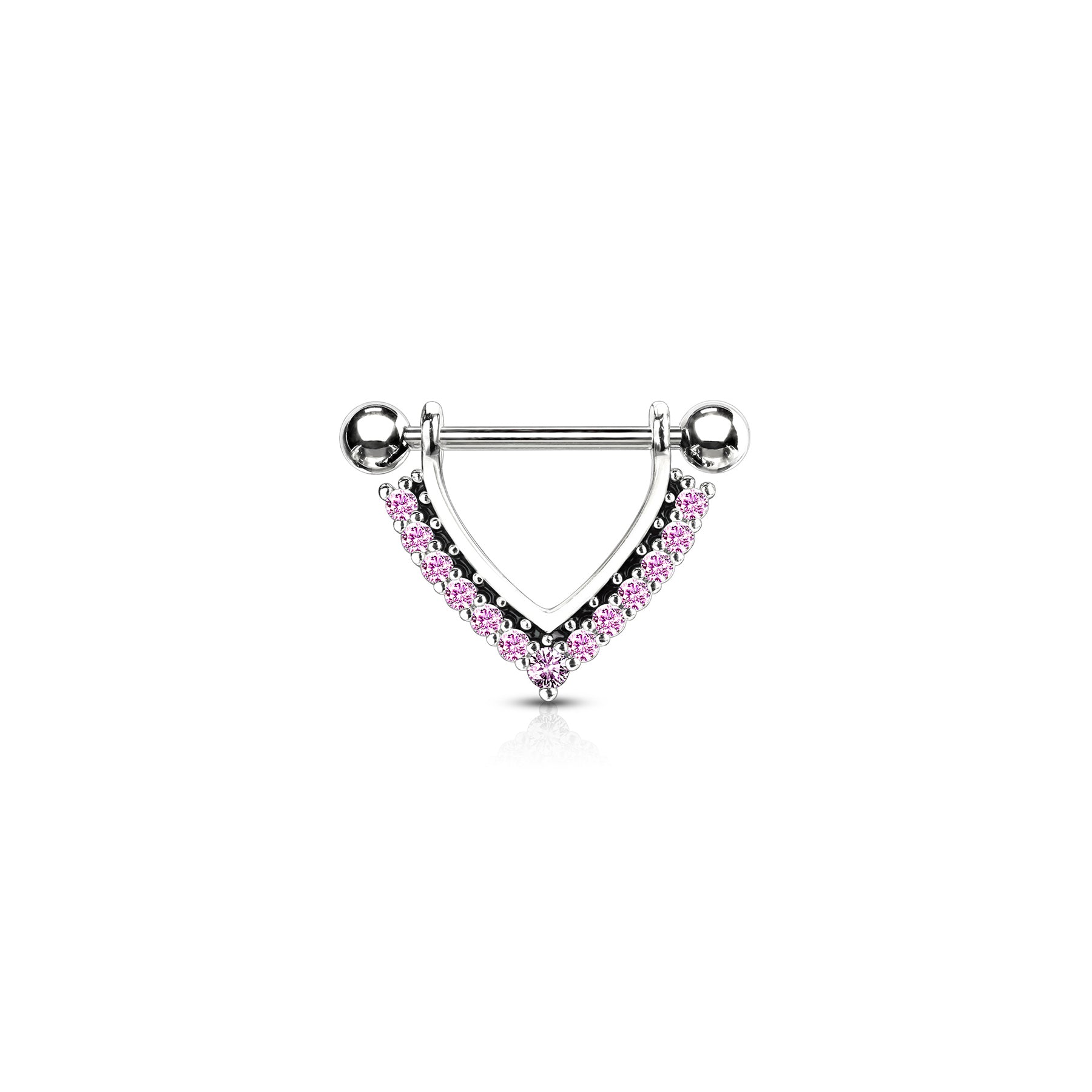 Piercing Téton KEDRA en Acier, Email et Zirconium