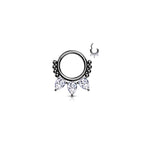 Piercing Oreille KEYLA en Acier et Zirconium