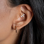 Piercing Oreille KEYLA en Acier et Zirconium