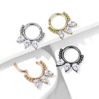 Piercing Oreille KEYLA en Acier et Zirconium