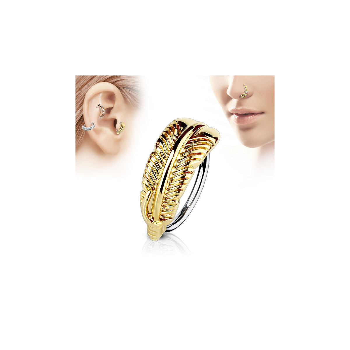 Piercing Nez / Oreille KIERA en Acier