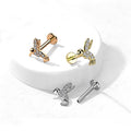 Piercing Labret KOLIBRIA en Acier et Zirconium