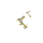 Piercing Labret KOLIBRIA en Acier et Zirconium