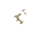 Piercing Labret KOLIBRIA en Acier et Zirconium