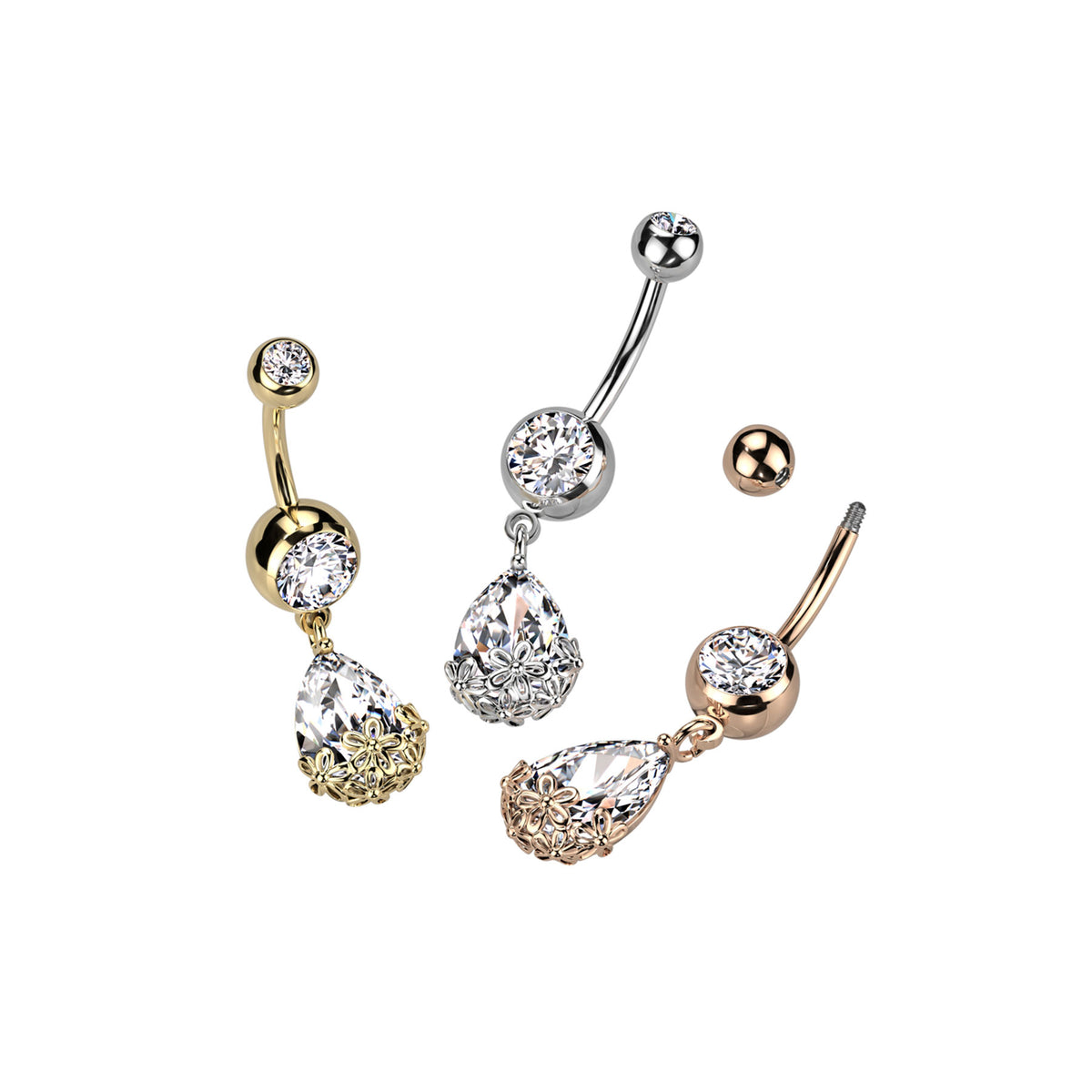 Piercing Nombril KYMIA en Acier et Zirconium