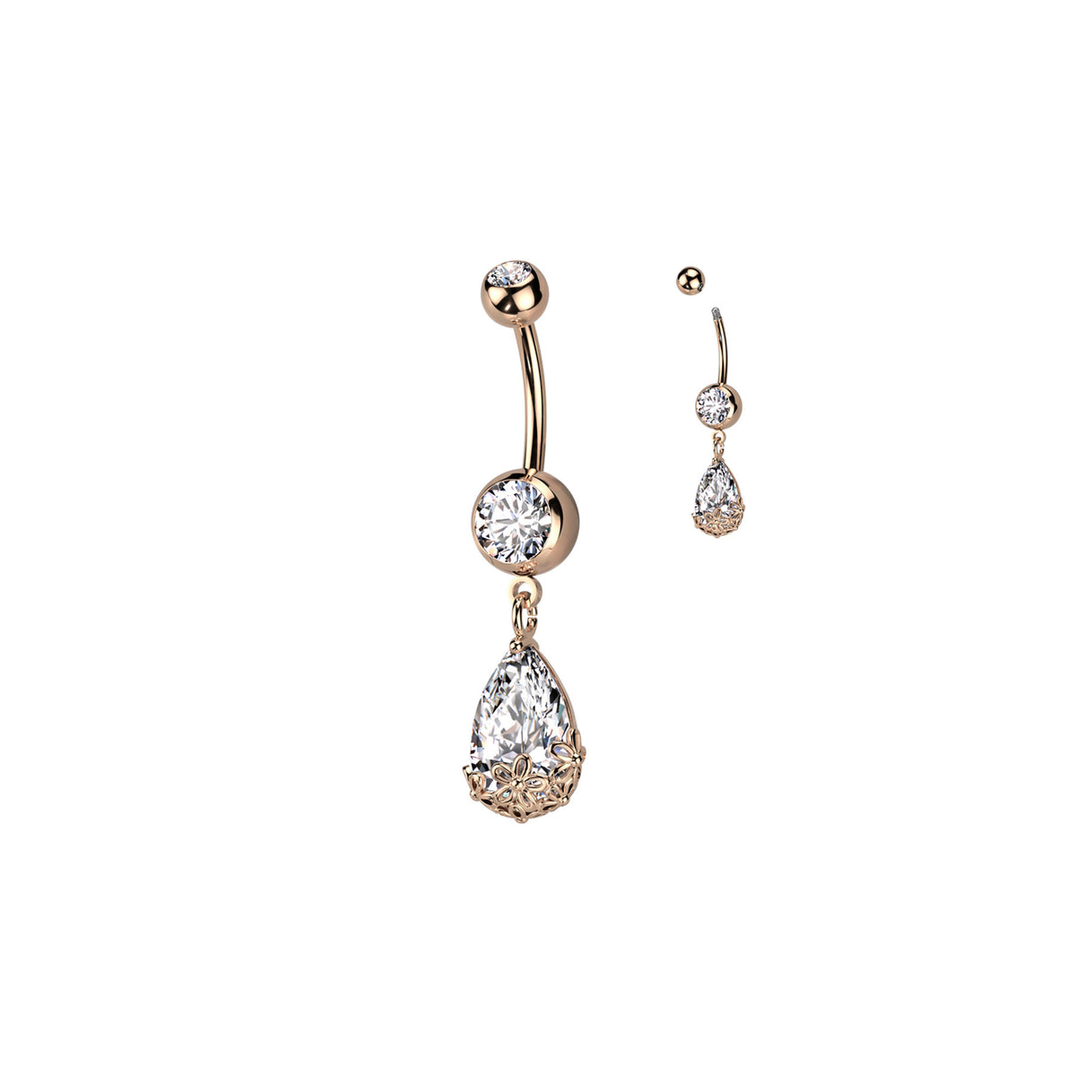 Piercing Nombril KYMIA en Acier et Zirconium