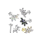 Piercing Labret KYRA en Titane et Zirconium
