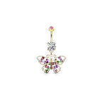 Piercing Nombril KENIA en Acier et Zirconium