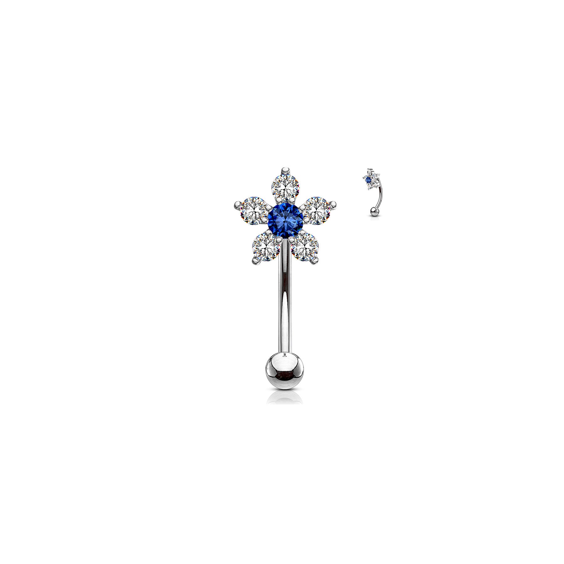 Piercing Arcade & Nombril KIARA en Acier et Zirconium