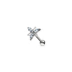 Piercing Oreille JAYDA en Acier et Zirconium