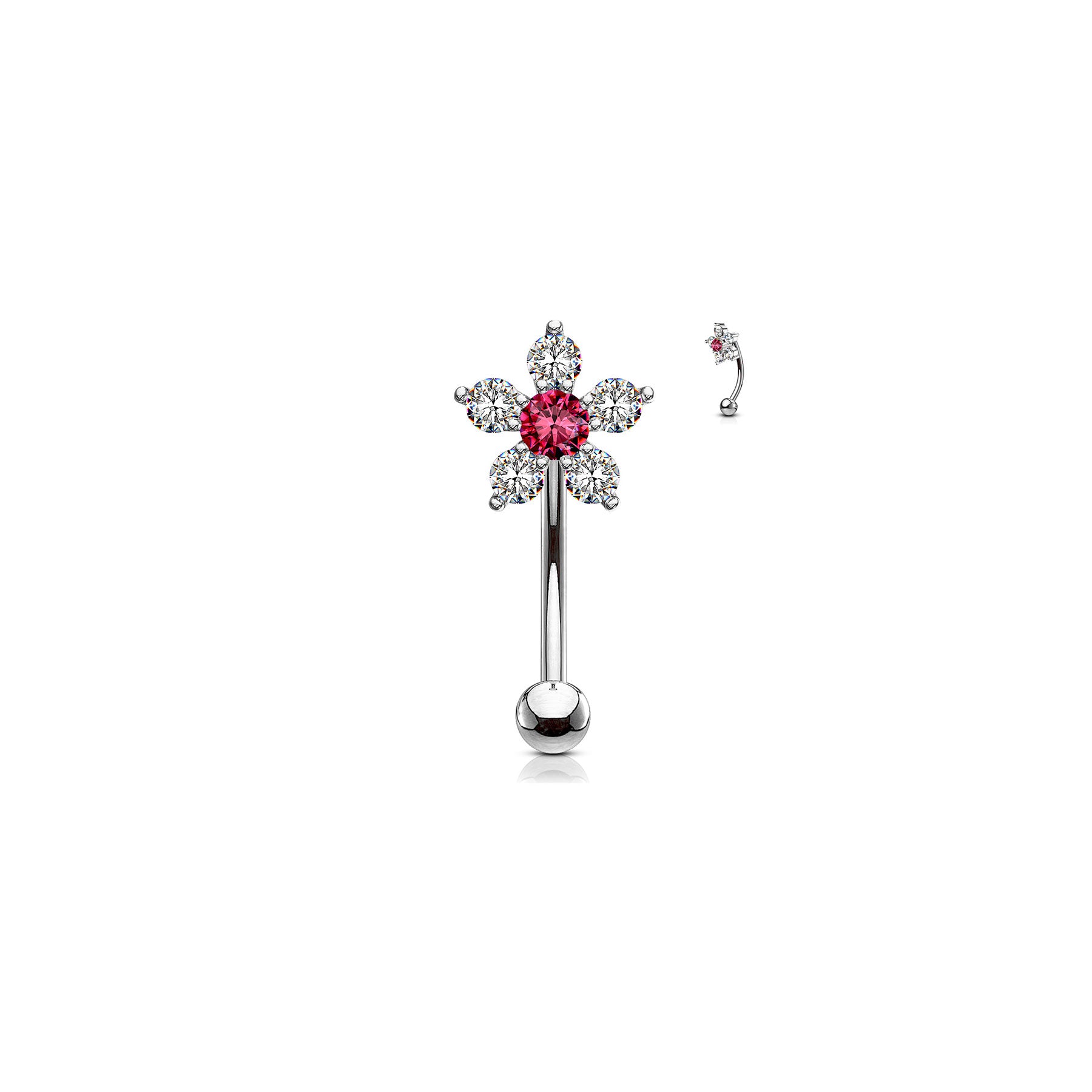Piercing Arcade & Nombril KIARA en Acier et Zirconium