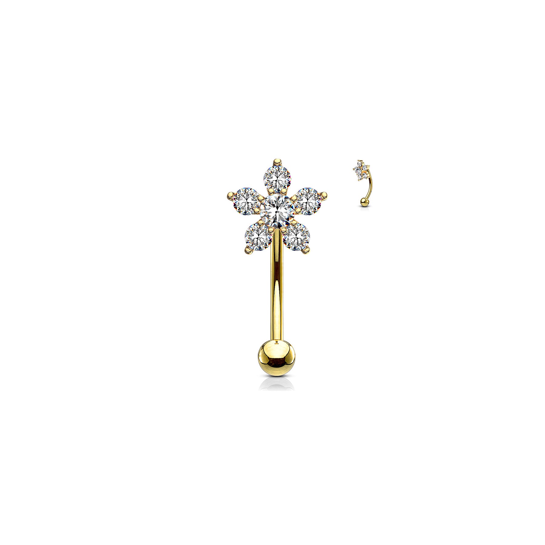 Piercing Arcade & Nombril KIARA en Acier et Zirconium