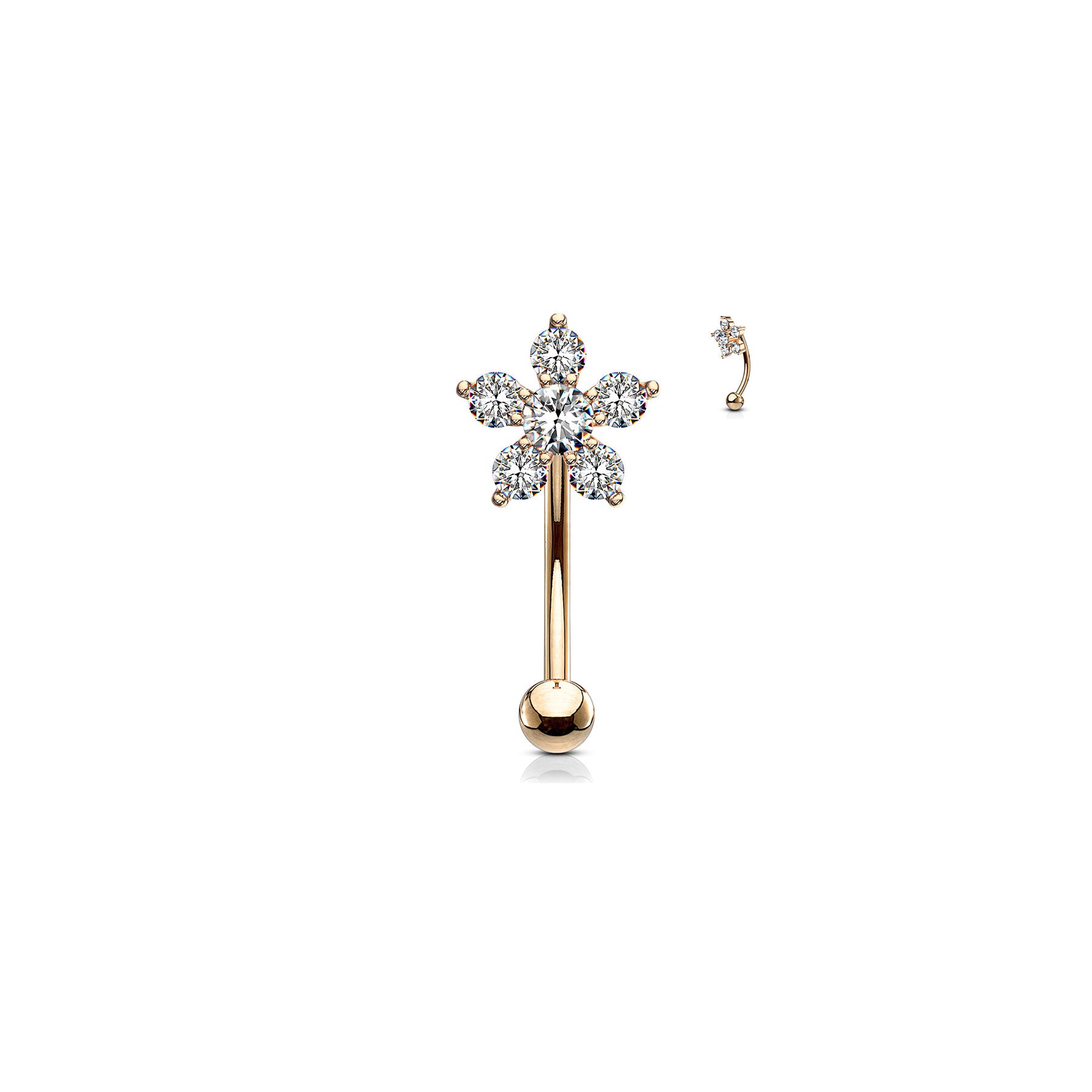 Piercing Arcade & Nombril KIARA en Acier et Zirconium