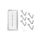 Set de 7 Piercings Nez KORA en Acier et Zirconium