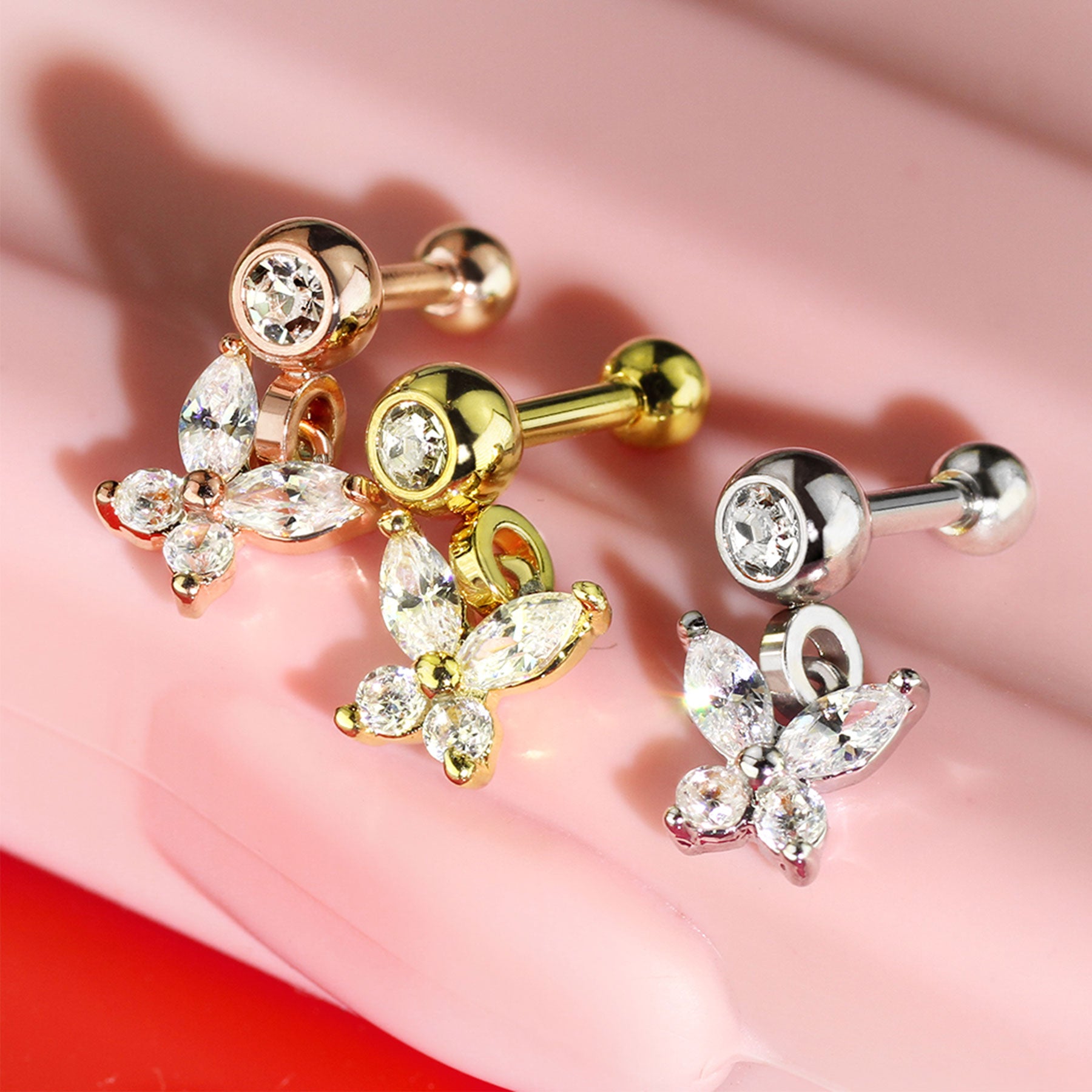 Piercing Oreille KYLA en Acier et Zirconium