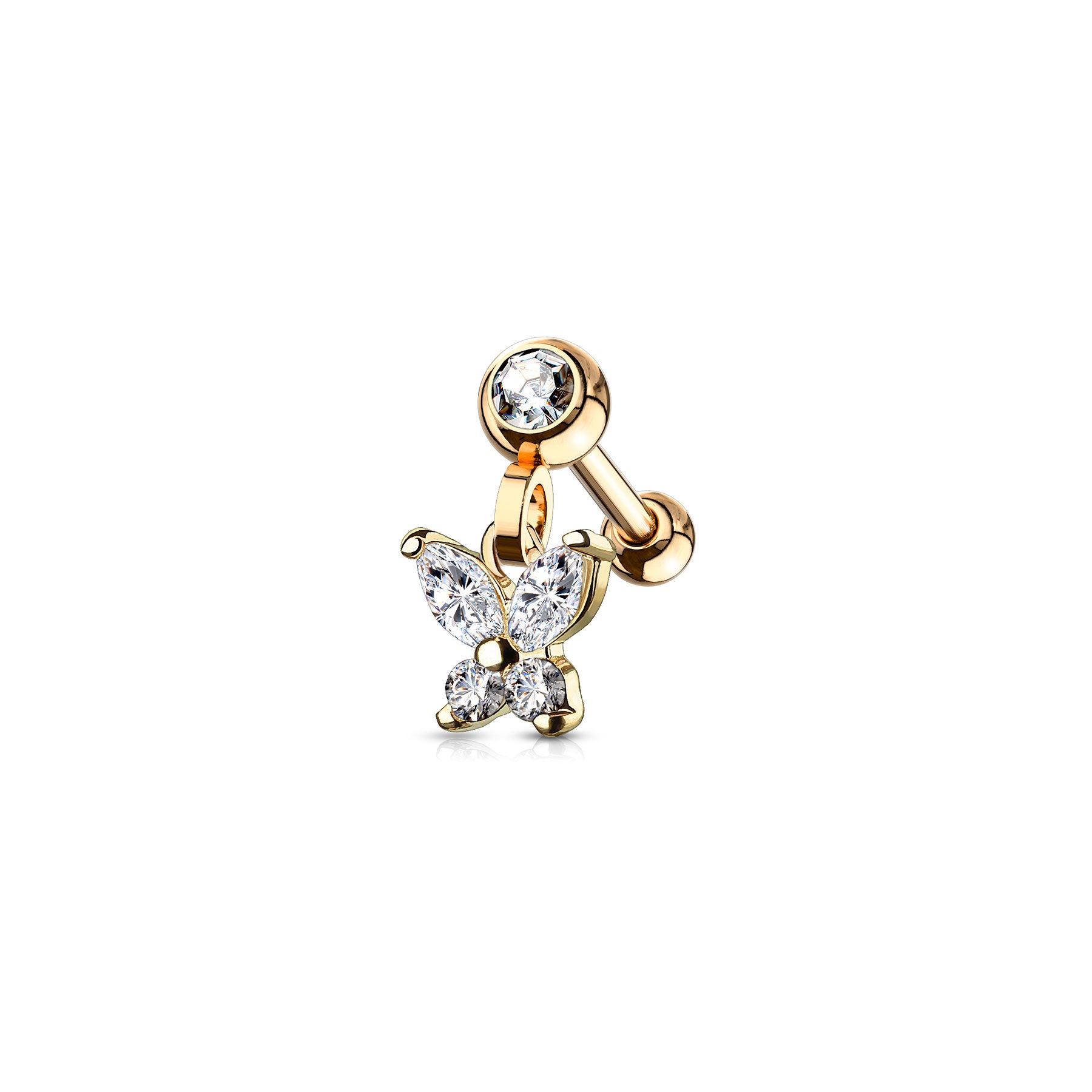 Piercing Oreille KYLA en Acier et Zirconium