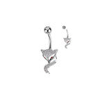 Piercing Nombril LANORA en Acier et Zirconium
