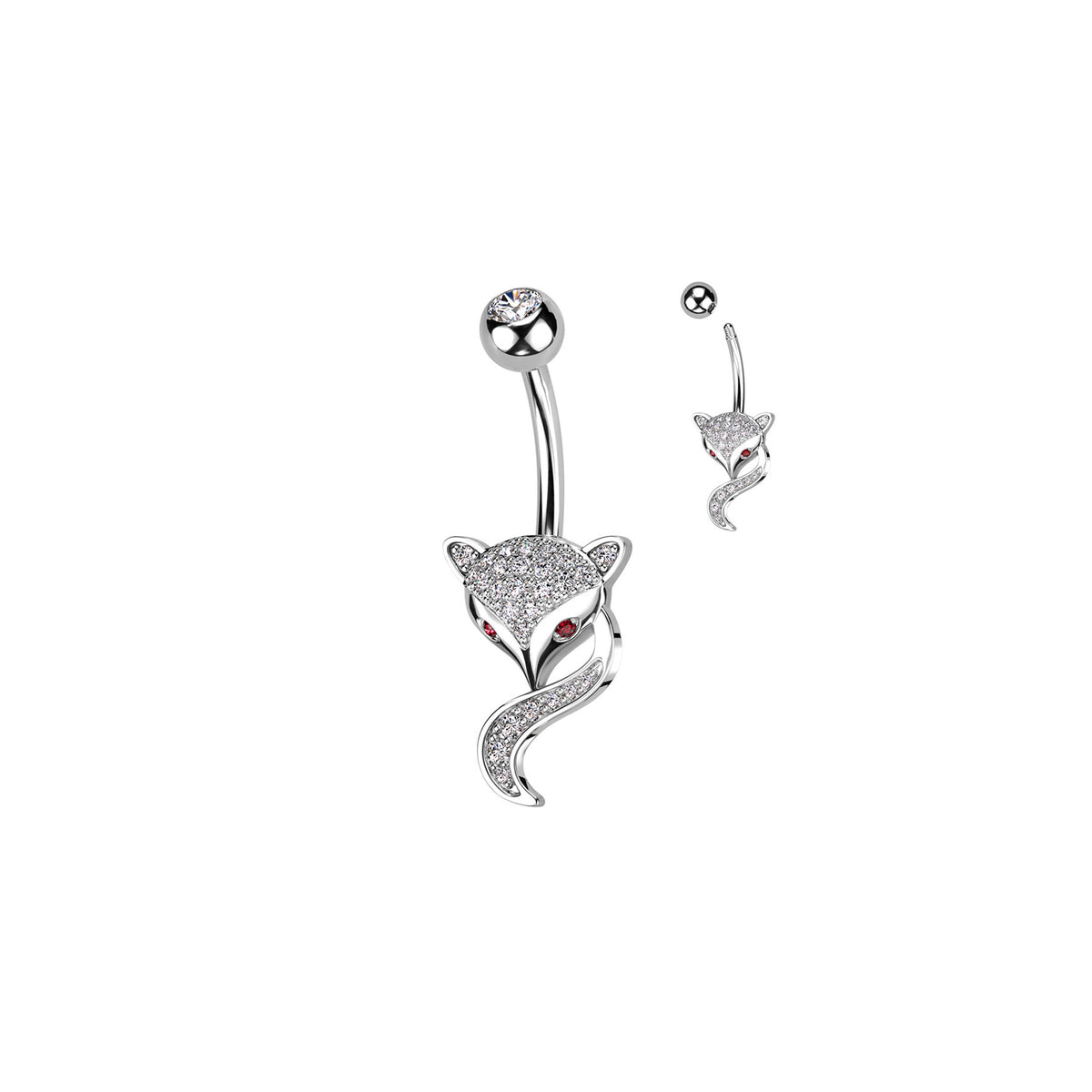 Piercing Nombril LANORA en Acier et Zirconium