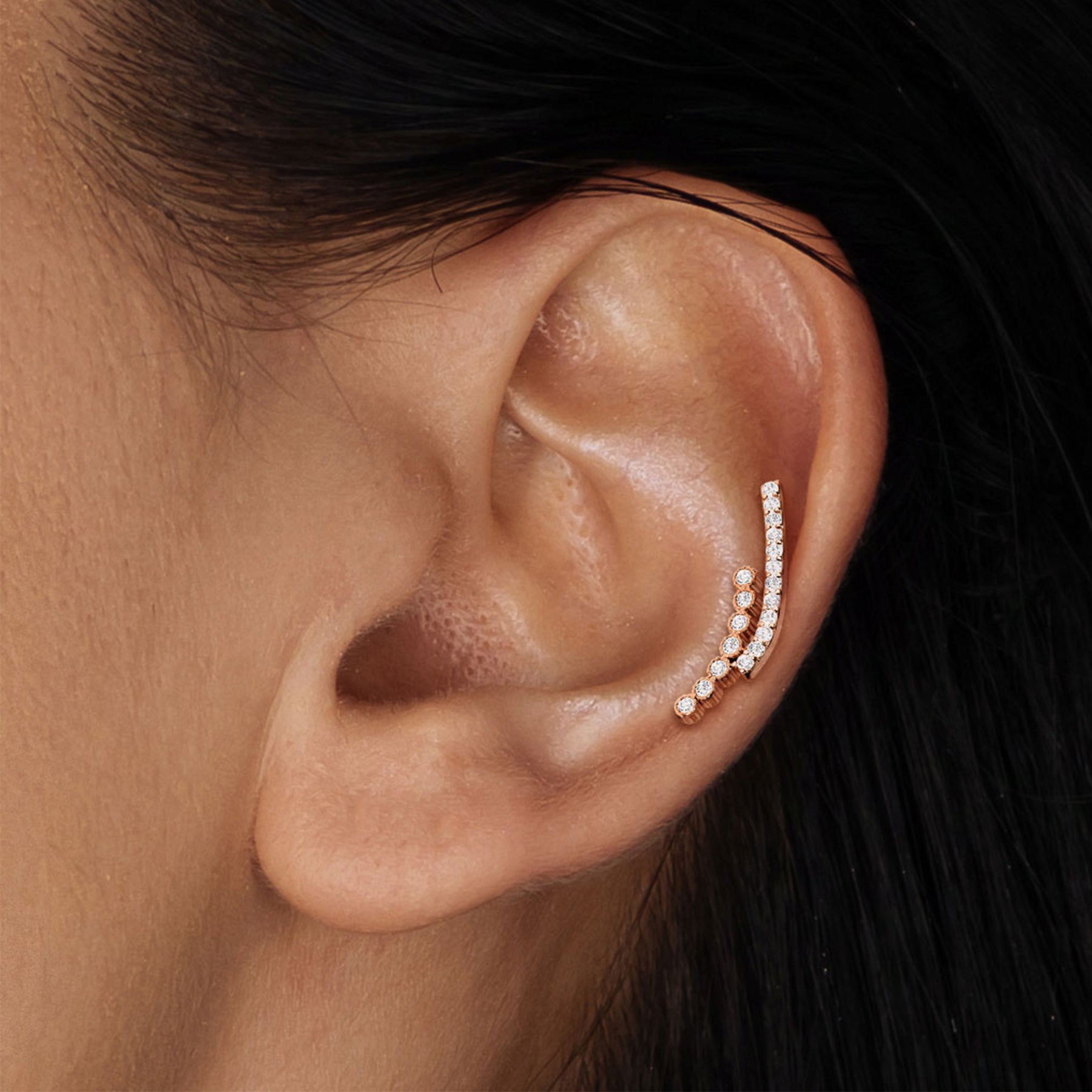 Piercing Labret LEIA en Acier et Zirconium