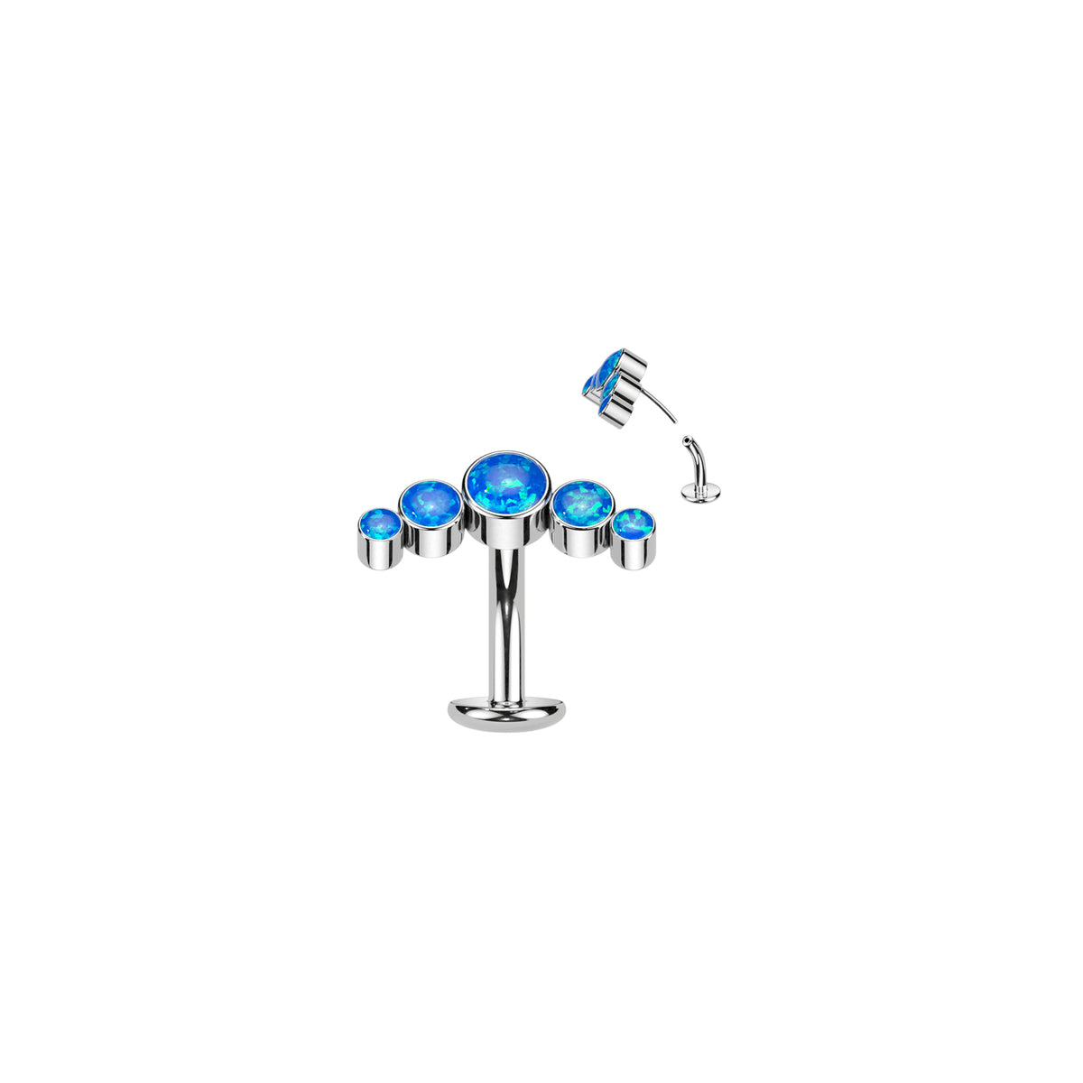 Piercing Nombril LEIYNA en Titane et Opale
