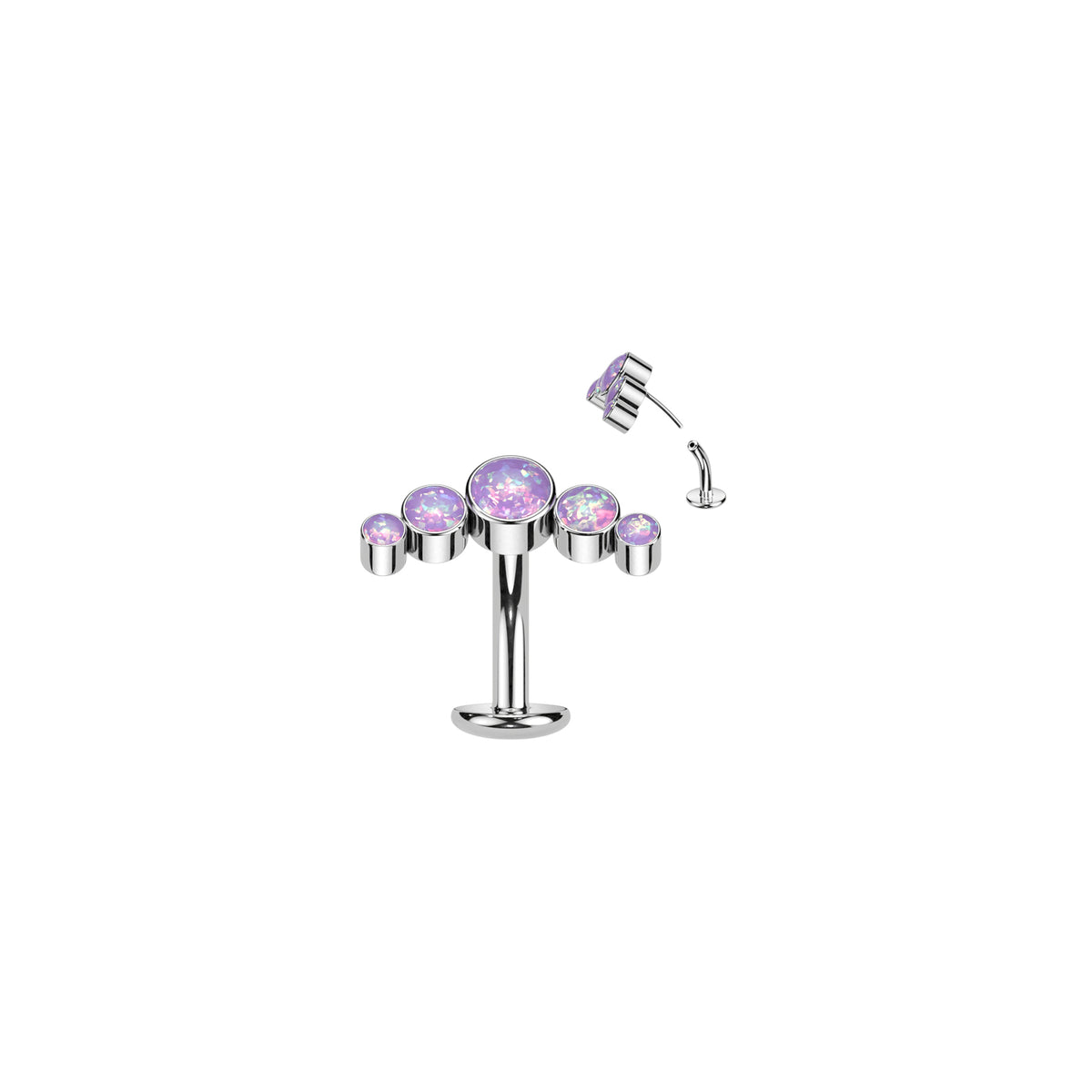 Piercing Nombril LEIYNA en Titane et Opale