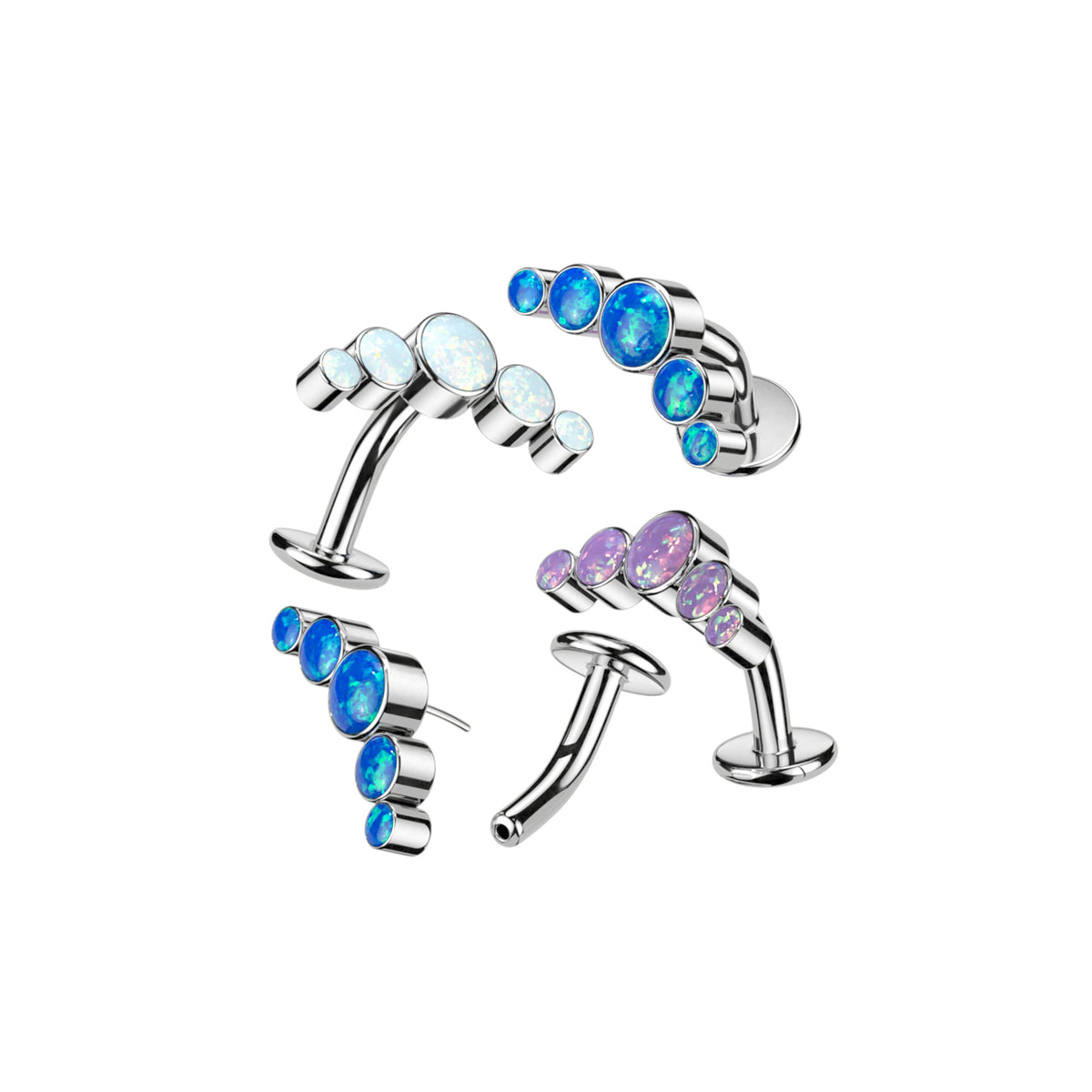 Piercing Nombril LEIYNA en Titane et Opale