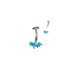 Piercing Nombril LIZA en Titane et Opale